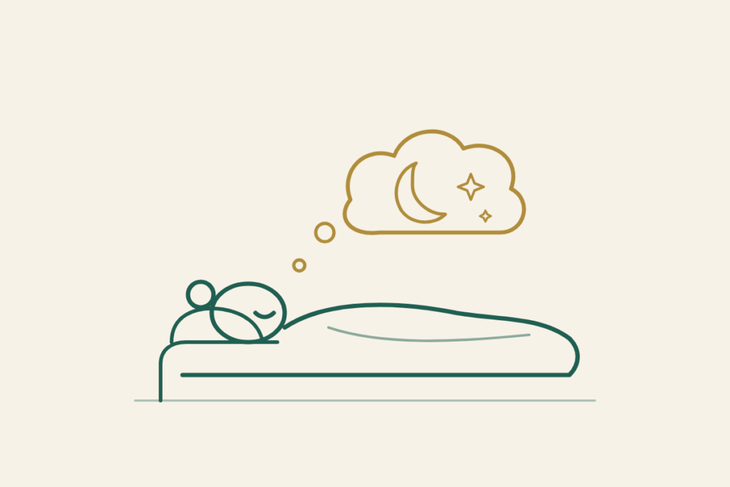 Femme endormie qui rêve paisiblement : hypnose contre la fatigue et les insomnies à Six-Fours-les-Plages